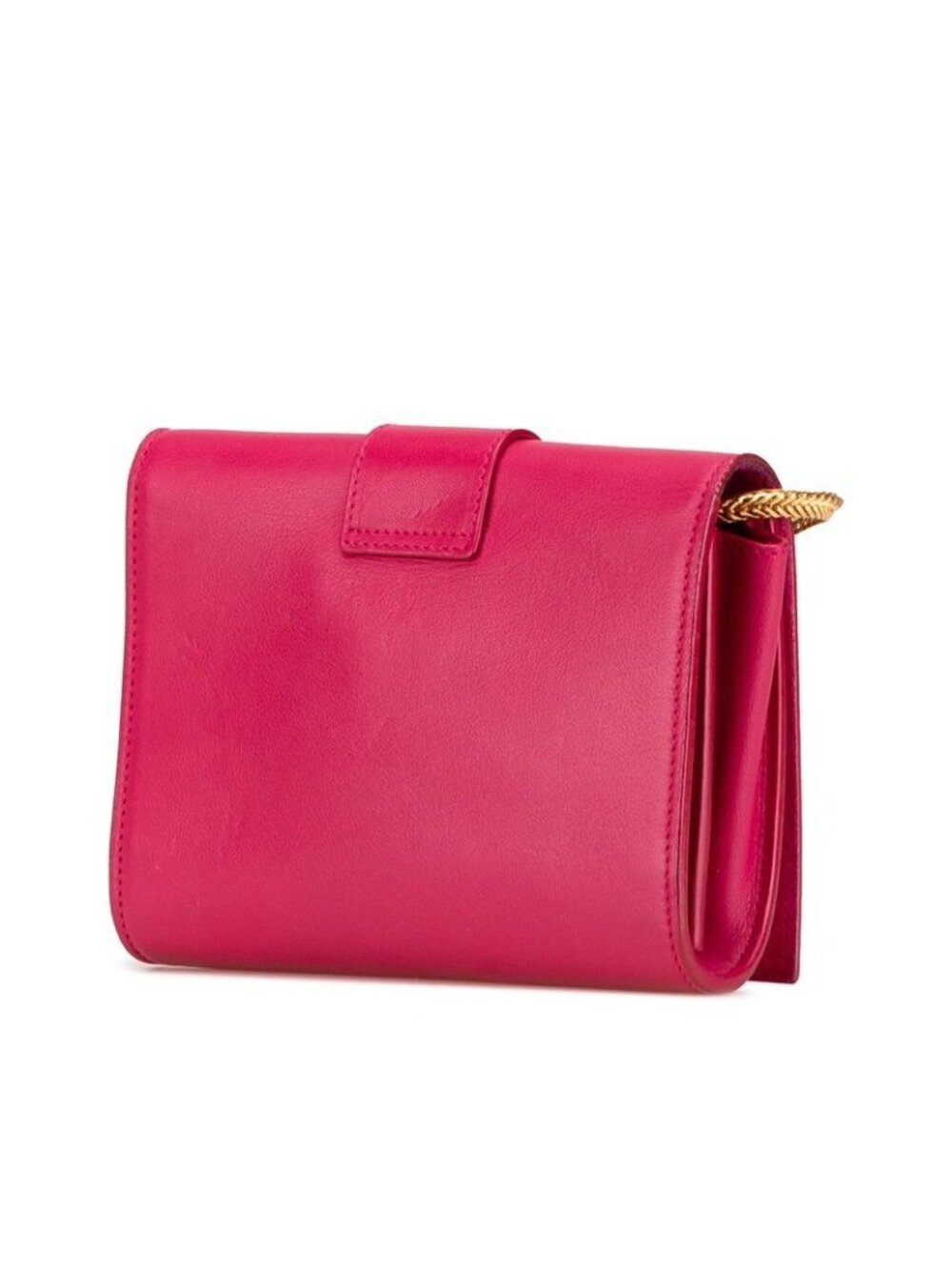 Saint Laurent Classic Yline Satchel Small Chain Crossbody Shoulder Bag Pink - Picture 2 of 9